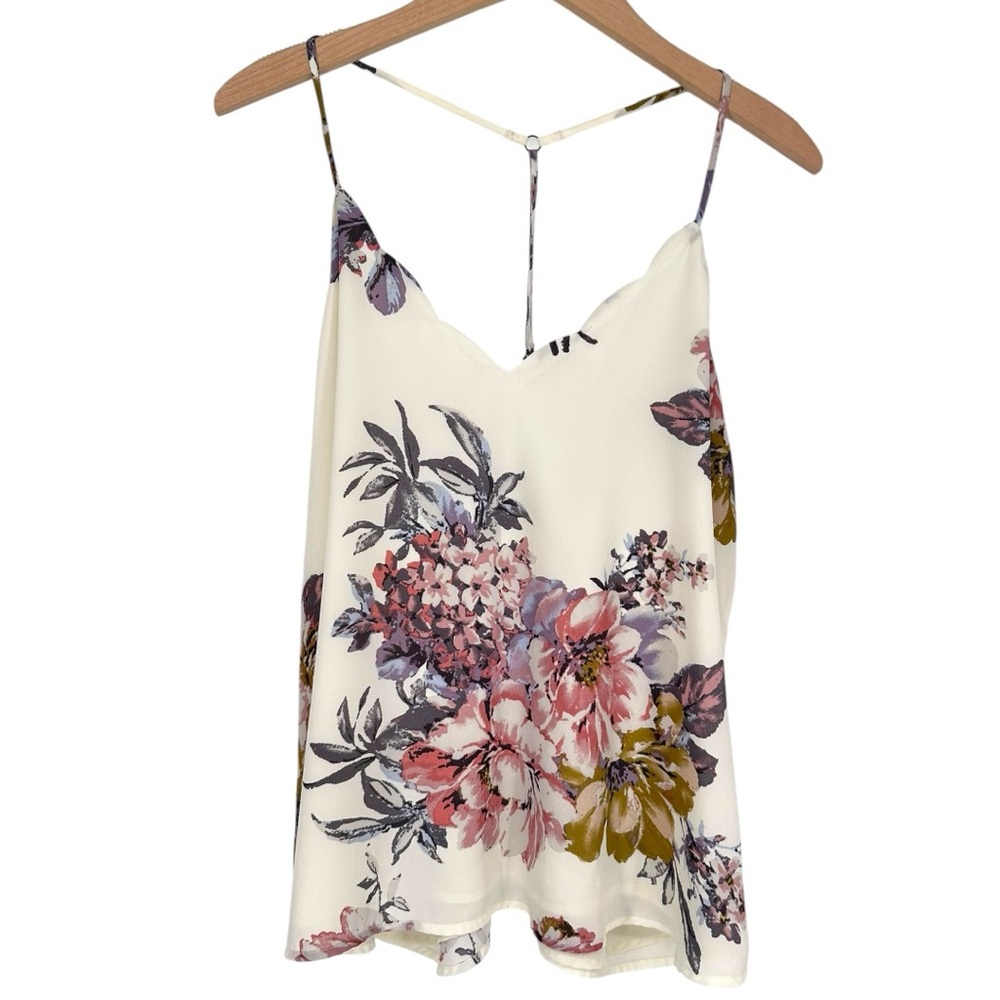 Nine Britton Floral Camisole in Cream and Pink